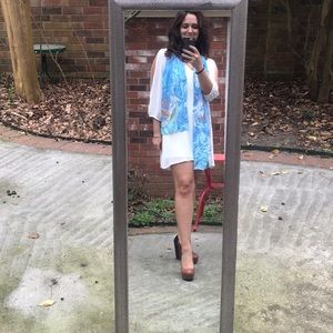 White shift dress from Lulus